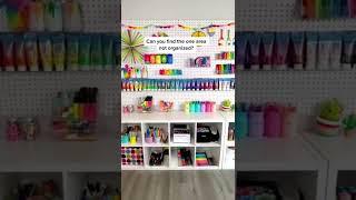 Craft room organization and craft supplies storage ideas.