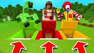 Minecraft PE : DO NOT CHOOSE THE WRONG BUNKER! (Mutant Creeper, Annabelle & Ronald McDonald)