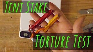 TESTING THE CHEAPEST TENT STAKES ON AMAZON!!! - Torture Test!