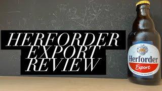 Herforder Export Review , Herforder Brauerei , German Export Lager Beer Review