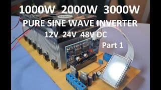 1000W 2000W 3000W PURE SINE WAVE INVERTER 12V 24V 48V DC - RESUME
