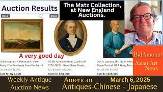 New England Auctions, Excerpts From The Mark Matz Sale Results, March 5th