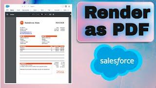 Render As PDF objects in Salesforce with Visualforce Pages