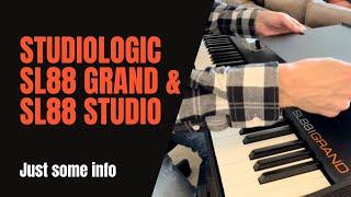 Studiologic SL88 Studio & SL88 Grand MIDI Keyboard Controllers Fatar TP/40Wood & TP/100LR comparison