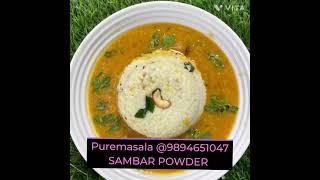 Pure sambar powder with spl Aroma, don't miss!!!!  Grab it soon... Puremasala@9894651047