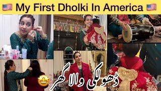 My First Ever Dholki In Maryland  |  Desi Event | Ghar Ki Dholki | Simple Lifestyle |New Year 2025