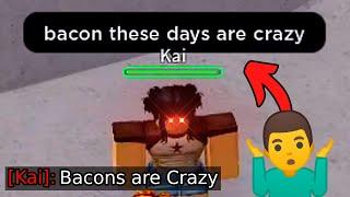 "bacon these days are crazy" | The Strongest Battlegrounds | ROBLOX