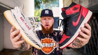 ADIDAS YEEZY 350 V2 VS JORDAN 1! (What's the Difference?)