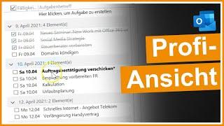  Outlook Aufgabenliste: Ansichtseinstellungen für Fortgeschrittene