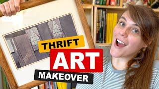 Thrift Store Art Transformation | Surreal Collage Cut and Paste #36