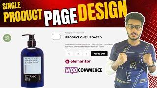 How to create a product page design in wordpress and change product info from frontend