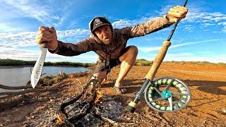 2 DAYS ALONE in the Bush - Catch and Cook Barramundi on FIRE