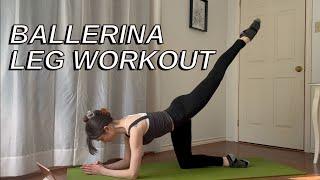 Ballet LEG workout | 15 minutes, pilates, no equipment, beginner friendly, evening workout routine