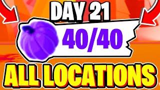 (DAY 21) How To Find ALL 40 PURPLE PUMPKIN LOCATIONS In Adopt Me Halloween Event 2024! Roblox