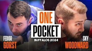 Fedor Gorst vs Sky Woodward | THRILLER MATCH | Buffalos Pro Classic One Pocket 2024