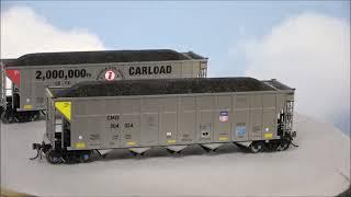 Uncovering Rapido's AutoFlood III Coal Hoppers in HO Scale: INRR, OMAX & GEFX Review! | jlwii2000