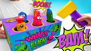 DIY Whack-a-Mole Game From Cardboard || Full Tutorial