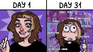 Drawing For 31 Days Straight!!(Cringetober 2024)