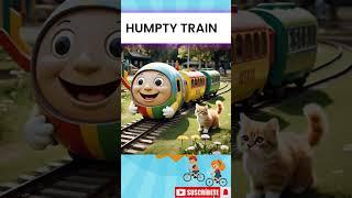 Humpty Train on Road Ride | Toy Train Trip #ytshorts #shorts #cartooncavetv