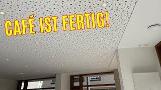 Fertigstellung Trockenbau Café Baustelle Teil 8 / abgehängte Decke und Gardinennische DIY Drywall