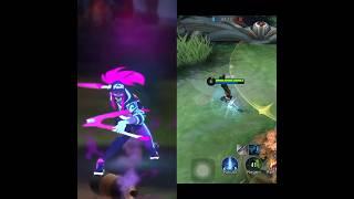 kda akali vs kof karina mlbb vs league of legends wild rift #mlbbshorts#leagueoflegends#shorts