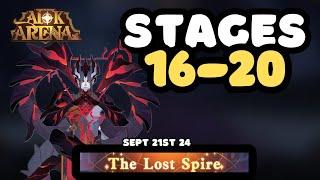 AFK ARENA - THE LOST SPIRE - STAGES 16-20