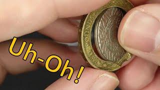 2008 £2 coin struck with defective outer planchet (mint error)