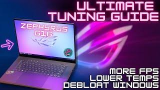 The Ultimate Zephyrus G16 Tuning Guide - Works On Gaming Laptops / Handhelds CHECK TIMESTAMPS!⬇️