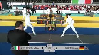 Euro Champ 2025 SWE - L8 - Sara Maria Kowalczyk ITA v Alexandra Ehler GER