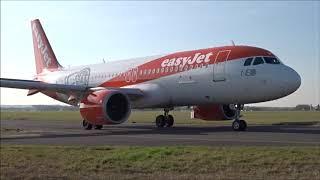  EasyJet A320NEO G-UZHD Start Up & Departure From London Southend Airport!