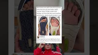 Most shoes mess with natural foot growth every time you put your baby in tight normal shoes