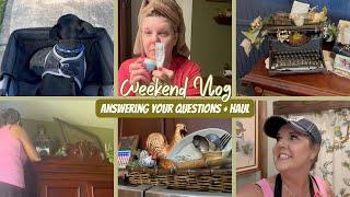  Weekend Vlog Part 1 | Decor Q&A, Thrift Haul + Styling, and Lots of Buster!  #homedecor  #haul