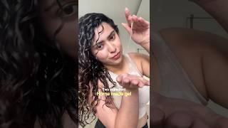 Home made flaxseed gel for curly hair#diy #curlyhairgel #curlyhairtips