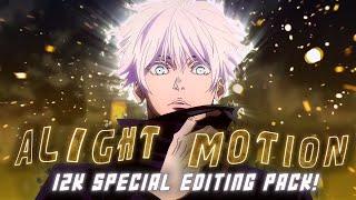 ALIGHT MOTION 'Free Editing Pack' 12K Subscribers Special [SHAKES, CC, THUMBNAIL,TEXT,Etc.]