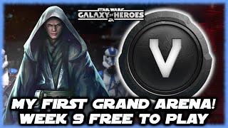 NOOCH Vader Week 9 Free to Play!  My First Grand Arena and Shiny Objects Ahead in SWGOH