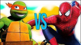 ЧЕЛОВЕК ПАУК МСТИТЕЛИ VS ЧЕРЕПАШКИ НИНДЗЯ | СУПЕР РЭП БИТВА | Spiderman full movie VS Ninja Turtles