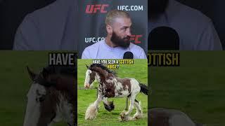 UFC fighter Paul Craig recites a Scottish poem for Nina Drama LOL | UFC 309 #shorts #mma #ufc