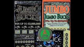 $3,000,000 TN LOTTERY NEW JUMBO BUCKS SCRATCH OFF TICKET WITH JUMBO BUCKS AND BLACK ICEHAPPY 2025!