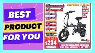 DEEPOWER Electric Bicycle Mini Foldable Ebike