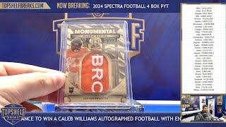 2024 Panini Spectra Football 4 Box PYT Break | Top Shelf Breaks | 2/25/25