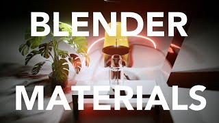 How to USE These 6 Basic Blender MATERIALS: Eevee and Cycles Tutorial