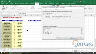 Herramienta de Excel: Texto en Columnas.