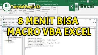 Belajar Excel 33 : Cara Membuat Record Macro VBA di Excel Untuk Pemula