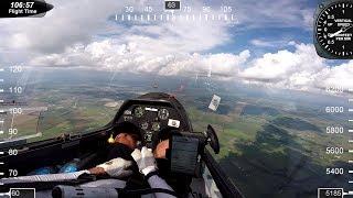 Flying on the edge of a rain storm fantastic lift convergent winds Roy Dawson video