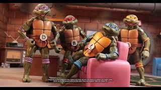 NECA -TMNT VHS Pizza Club Turtles - Ultimate 7" Scale Action Figures