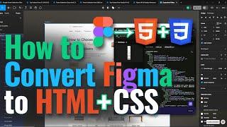 How to CONVERT FIGMA TO HTML CSS | FIGMA TO HTML CSS