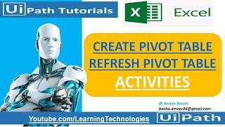 UiPath Tutorial || Day 40 : Create Pivot Table and Refresh Pivot Table