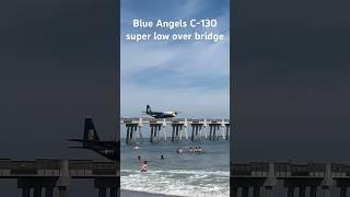 Blue Angels C-130 grazes Jacksonville Beach Pier at Sea and Sky Airshow