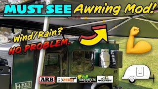 Awning Mod - ARB 23Zero IronMan - BEATS Wind & Rain!