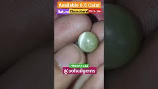 Cat's Eye Lehsunia Gemstone  #chrysoberyl #catseye #gemstone #shorts #viral #ytshorts #shortsfeed #1